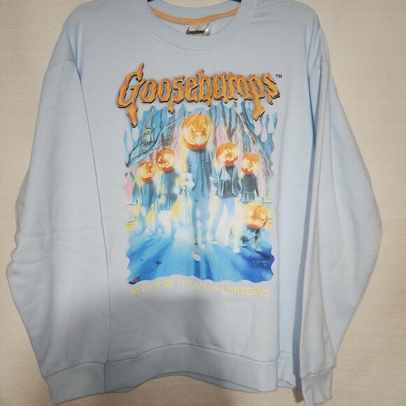 Goosebump Jack-O-Lantern sweatshirt women's Large - Picture 3 of 6